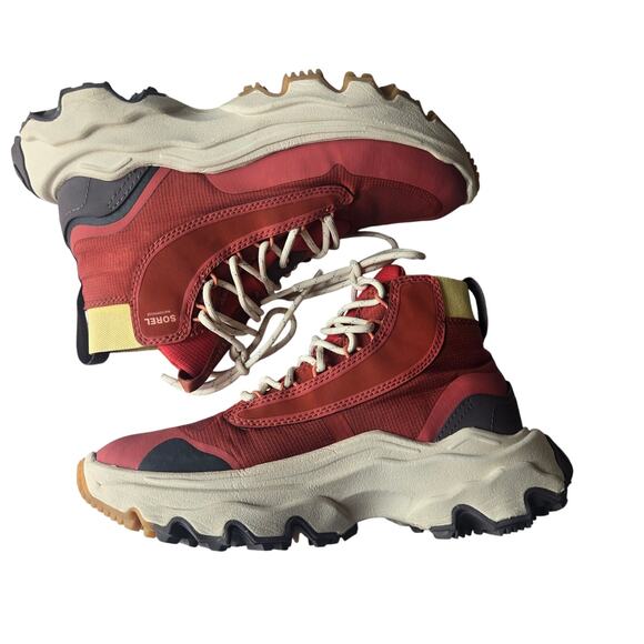 Sorel Size 5.5 Women's Kinetic Waterproof On the Go Venture Mid-Boot Hiking red - Picture 4 of 10